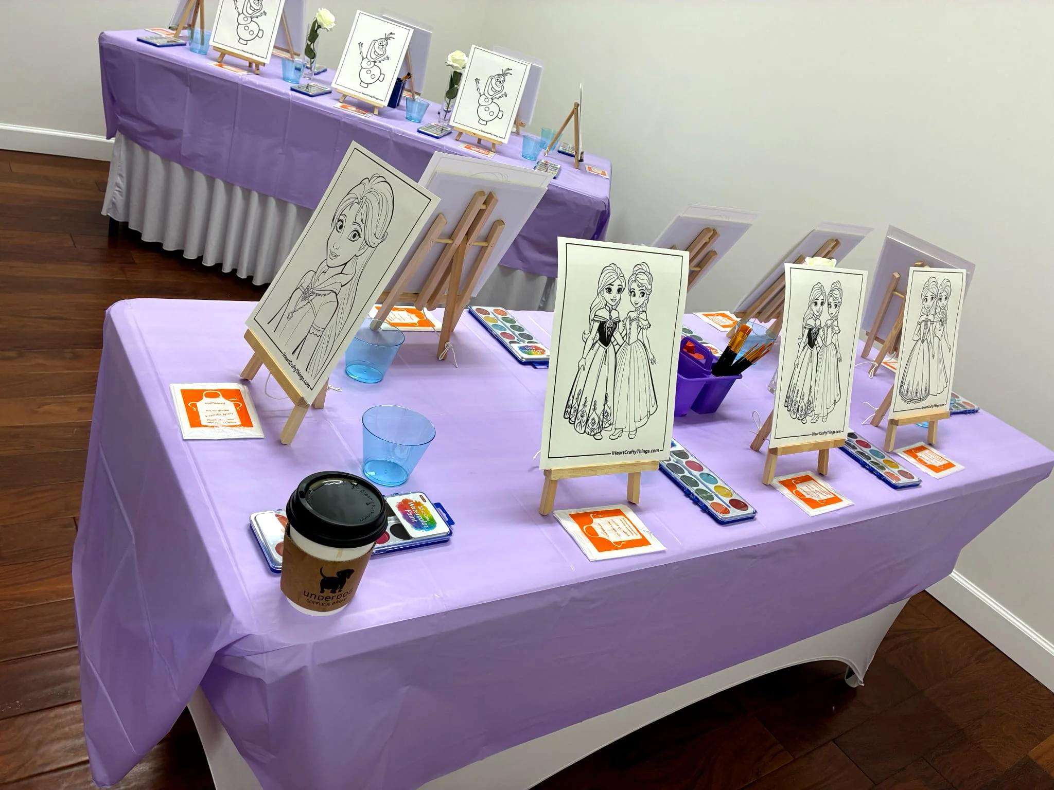 A children’s birthday party table styled by Premier Planners